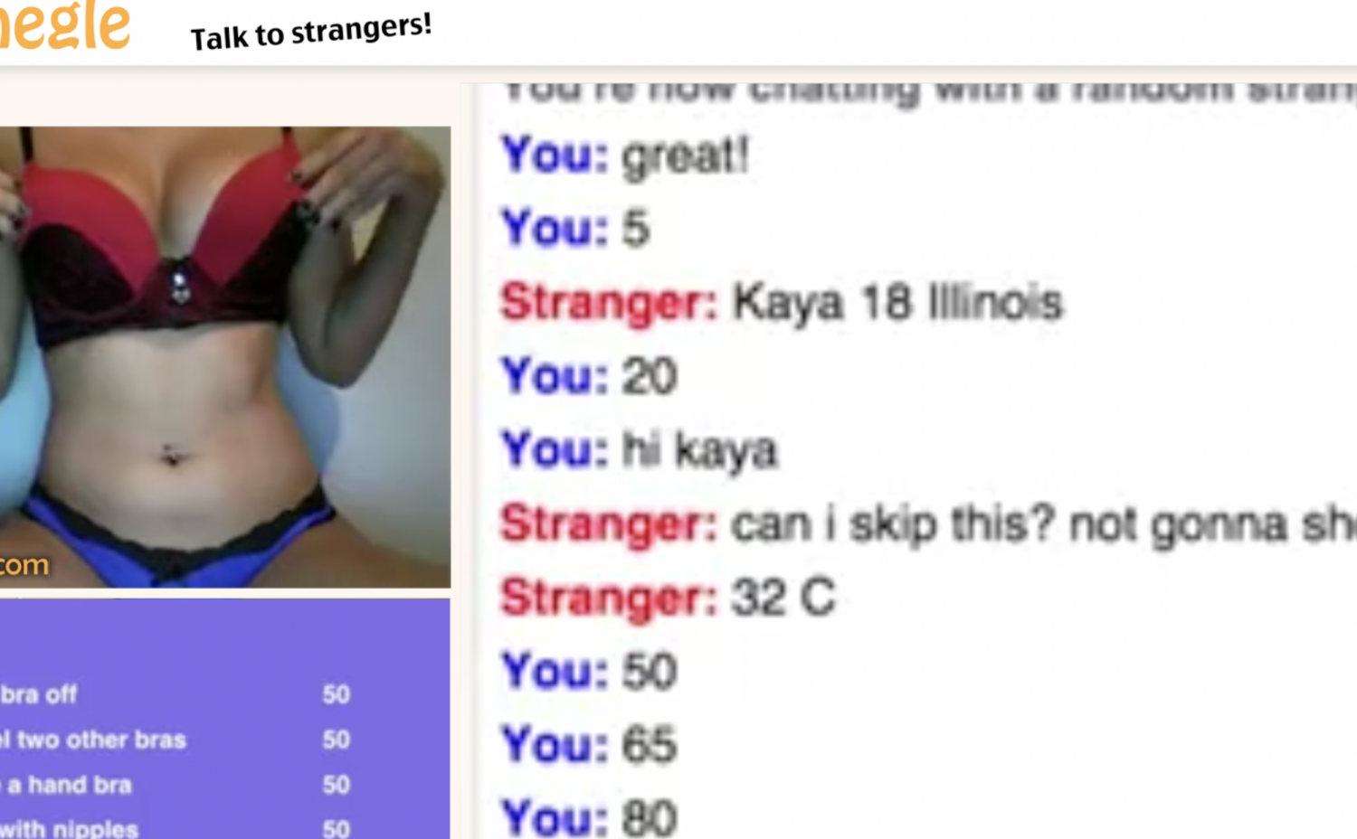 Super Awesome girl in live sex chat Omegle solo - EroMe